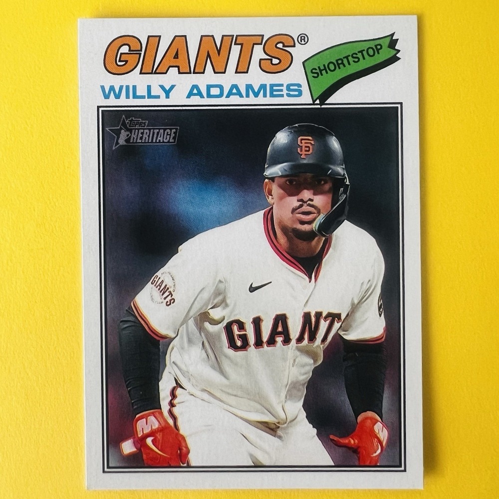 2026 Topps Heritage Baseball Willy Adames #327 San Francisco Giants Base